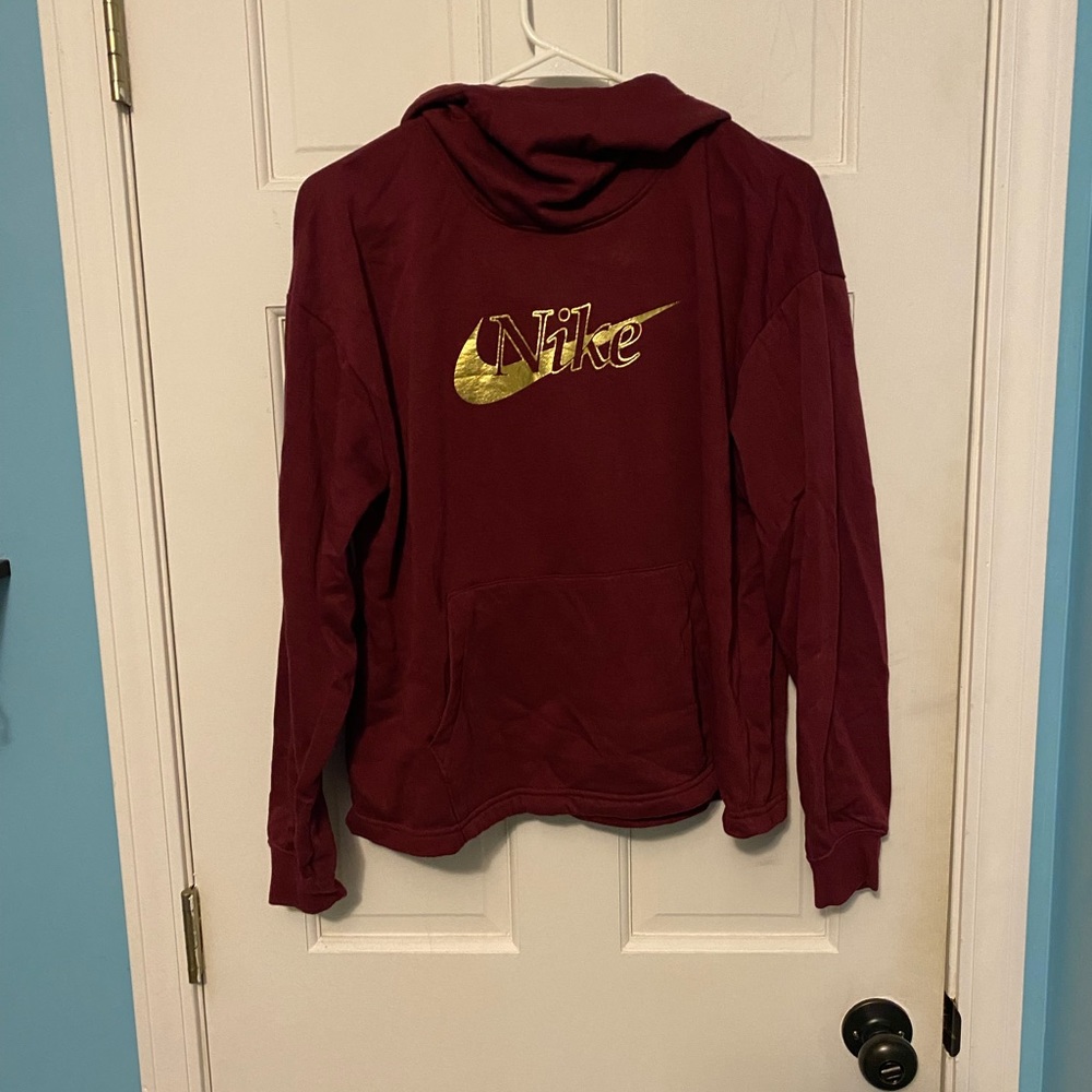Red Nike hoodie- women’s medium